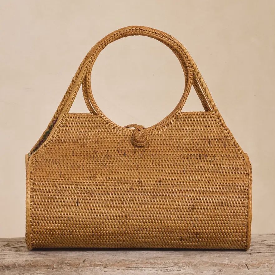 Ata Vine Handwoven Roll Handbag