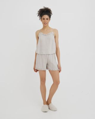 Linen Pajama Set Napa In Natural Flax