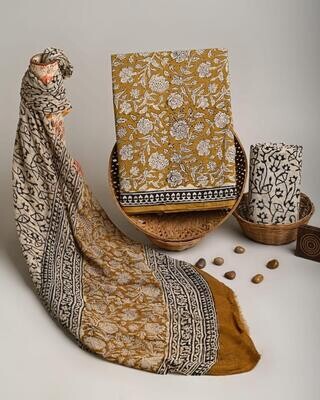 Pure Cotton Printed Churidar Set