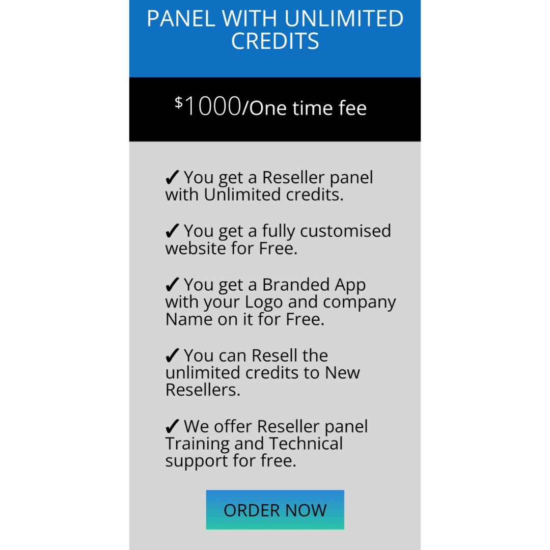 Reseller Panel with 1K Credits