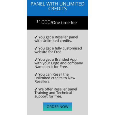Reseller Panel with 1K Credits