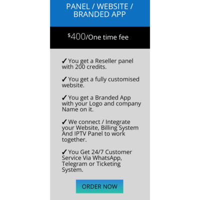Reseller Panel with 400 Credits