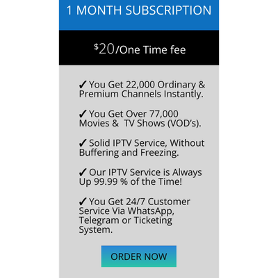 1 Month Subscription Service 2 Devices