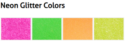 HTV Heat Transfer Vinyl - Glitter Neon