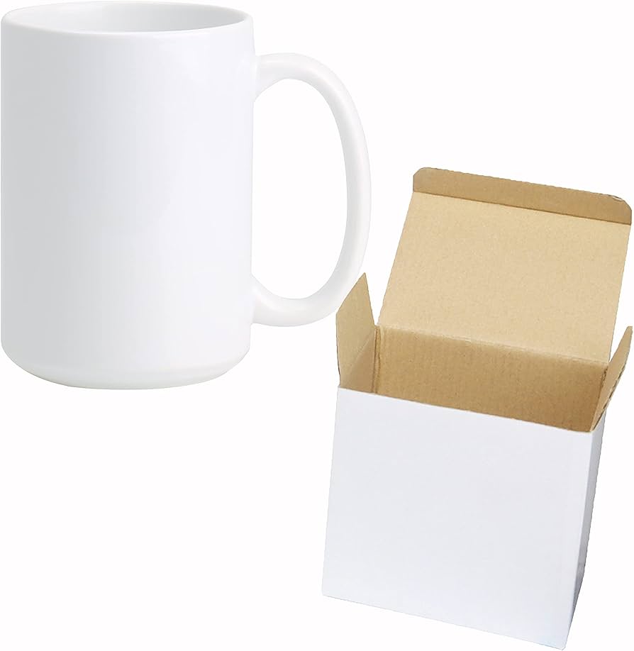 Sublimation Coffee Mugs 15oz (W/BOX)