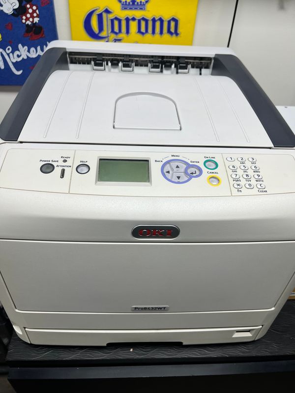 USED - OKI White Toner Laser Printer 8432wt USED - OKI White Toner Laser Printer 8432wt