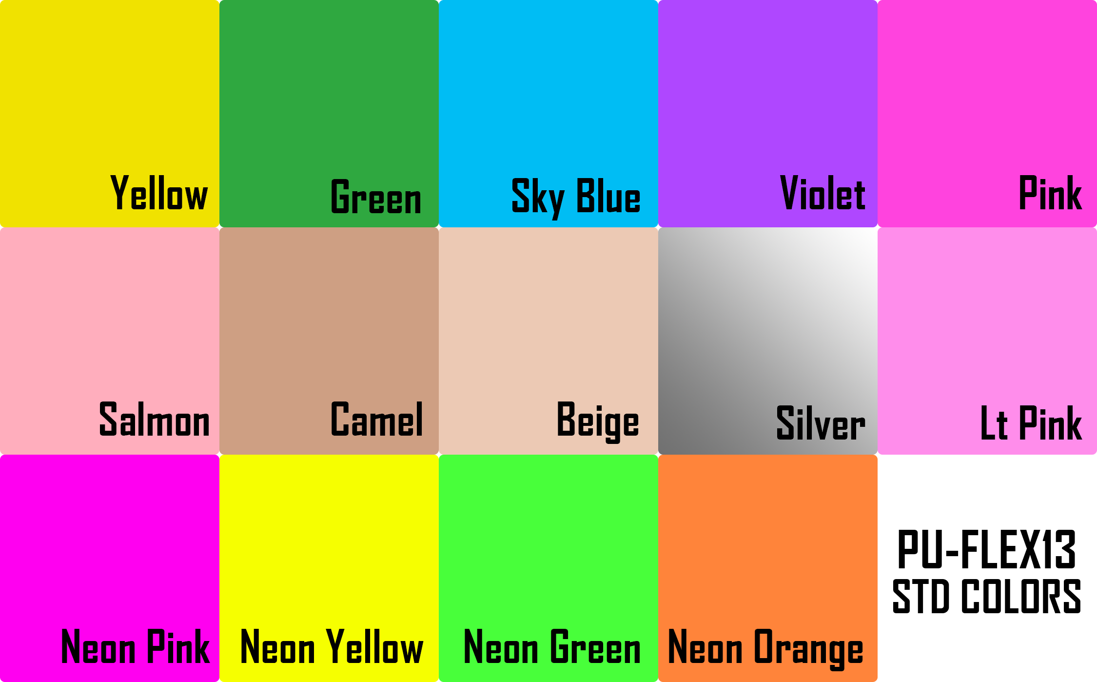 PU FLEX  13 inch - Standard Colors
