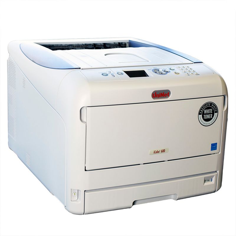 USED - UNINET iColor 600 White Toner Laser Printer USED - UNINET iColor 600 White Toner Laser Printer