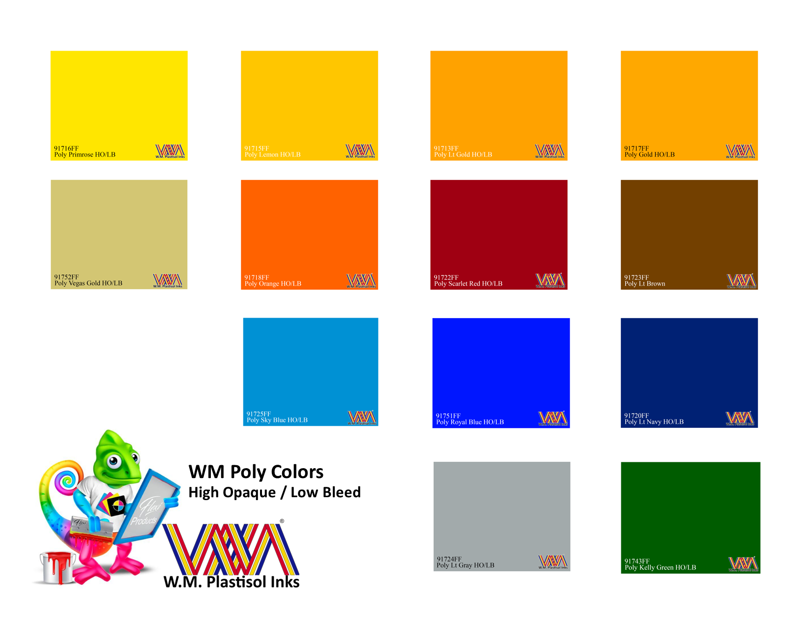 WM Poly LB/HO Plastisol Inks