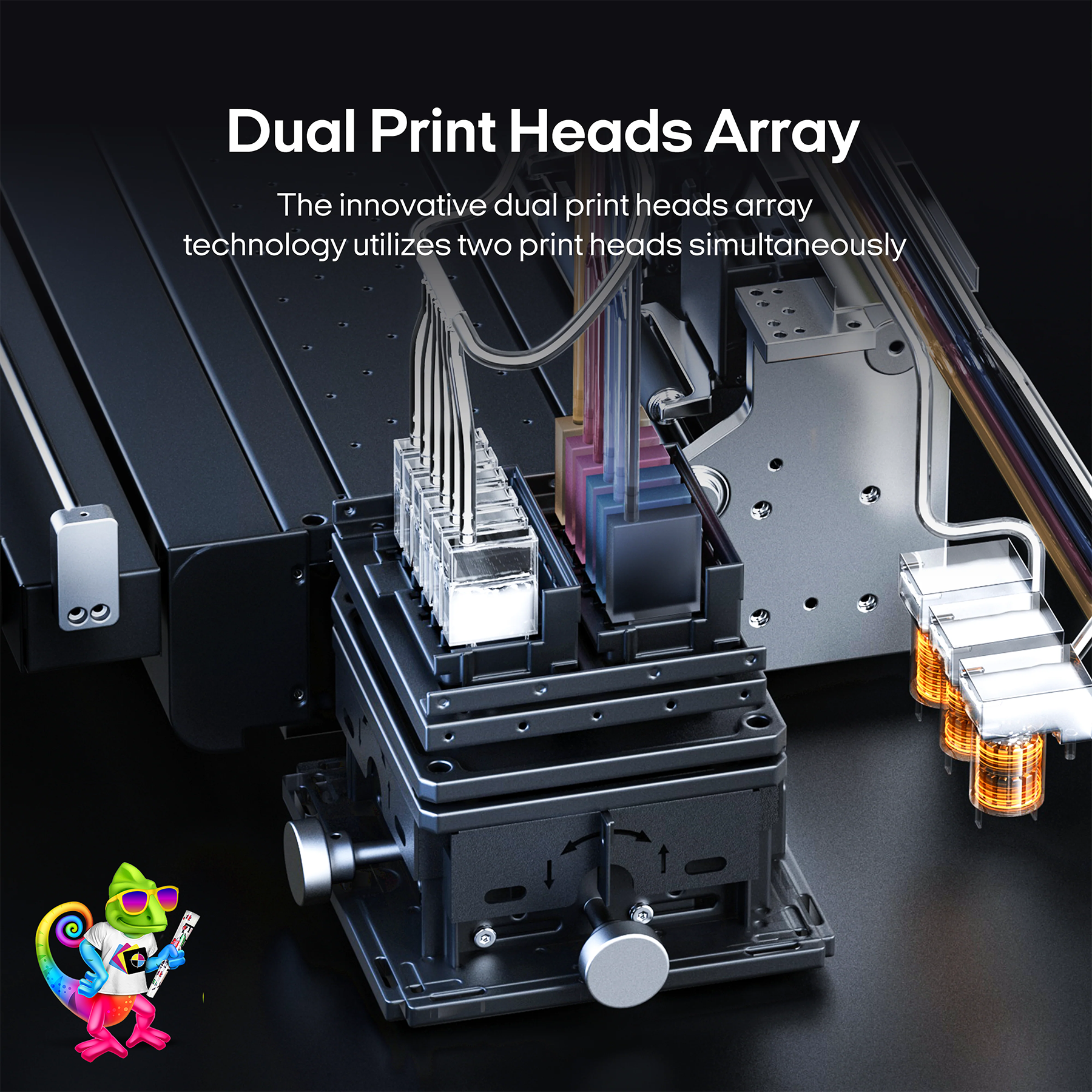 Fedar FD70-2H – 2Heads DTF Printer & Automatic Shaker