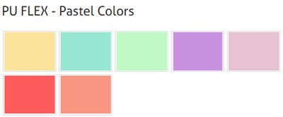 PU FLEX 20 inch - Pastel Colors PU FLEX 20 inch - Pastel Colors