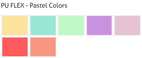 PU FLEX 20 inch - Pastel Colors PU FLEX 20 inch - Pastel Colors