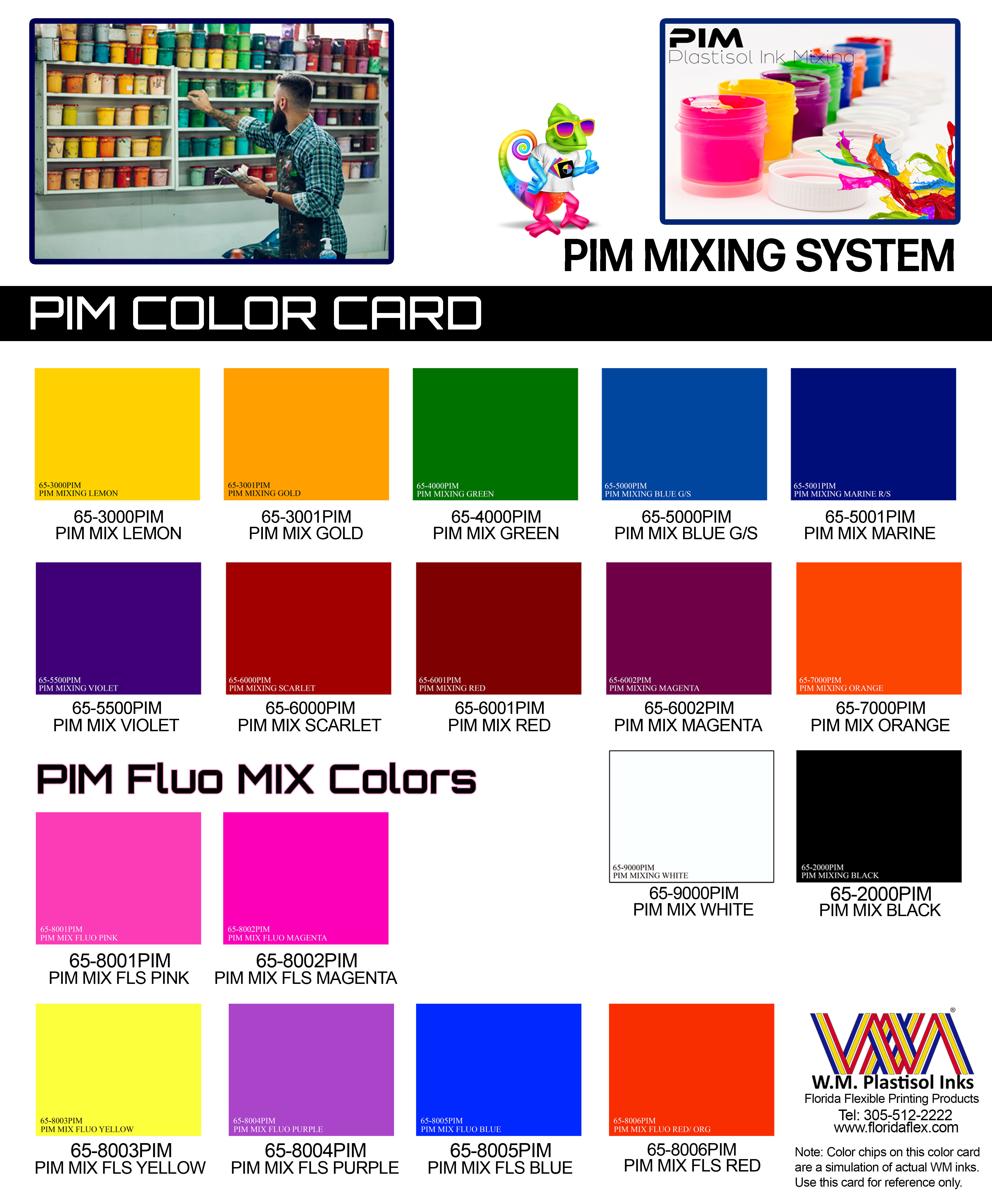 WM PIM – Pantone Mixing Colors