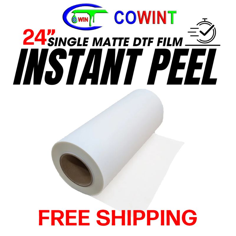 DTF Film 24" x 328'ft - Hot/Instant Peel
