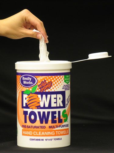 Handcleaner POWER TOWELS wipes - TUB
