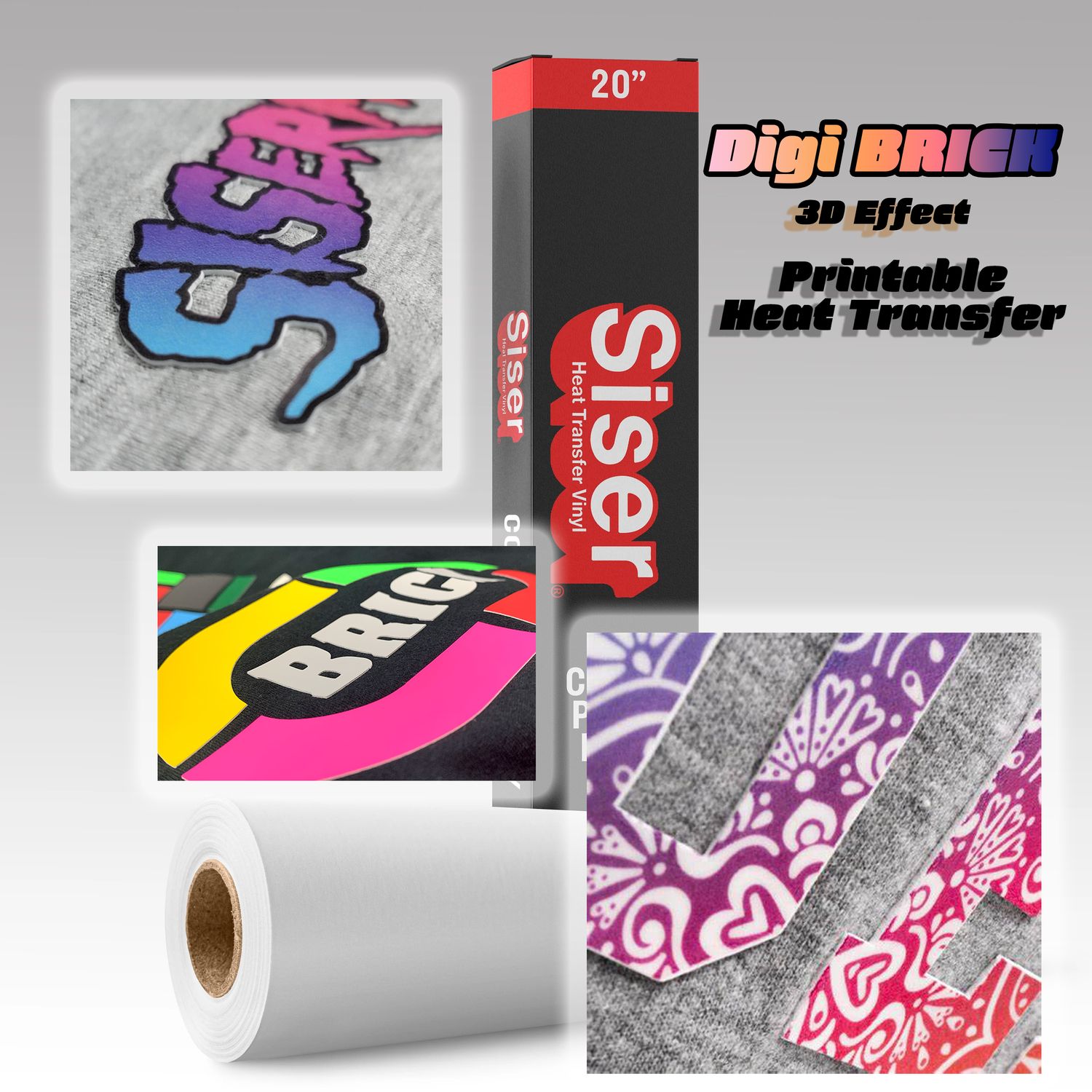 SISER Colorprint DIGI BRICK 20 SISER Colorprint DIGI BRICK 20" inch