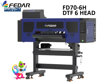 Fedar FD70-6H – 6Heads DTF Printer & Automatic Shaker