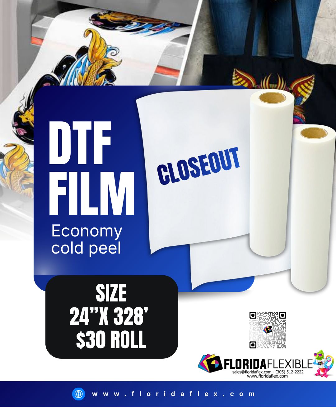 DTF FILM (ECONOMY COLD PEEL)