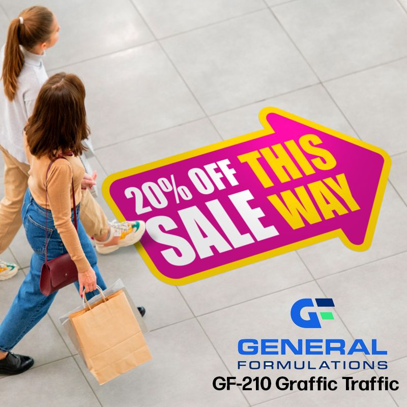 GF-210 Graffic Traffic Floor Advertising Vinyl 54in - Matte GF-210 Graffic Traffic Floor Advertising Vinyl 54in - Matte