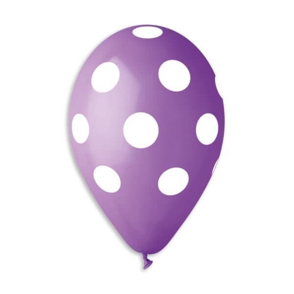 GS110: #049 Lavender/White Polka Dot 914238