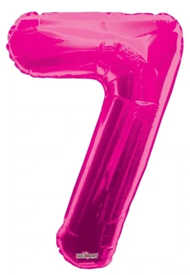 Foil Balloon Number Pink #7 - 34in
