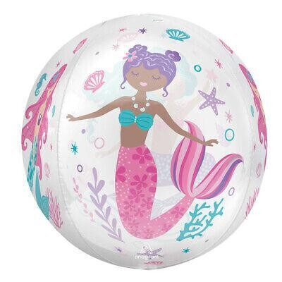 Mermaid Party Supplies Shimmering Orbz Foil Balloon Birthday Girl Decoration