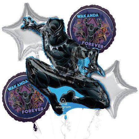 Black Panther Balloon Bouquet (5 Pieces)