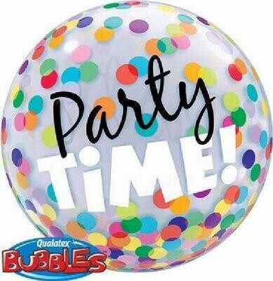 Loftus International Q2-3636 22 in. Party Time Colorful Dots Bubble Balloon