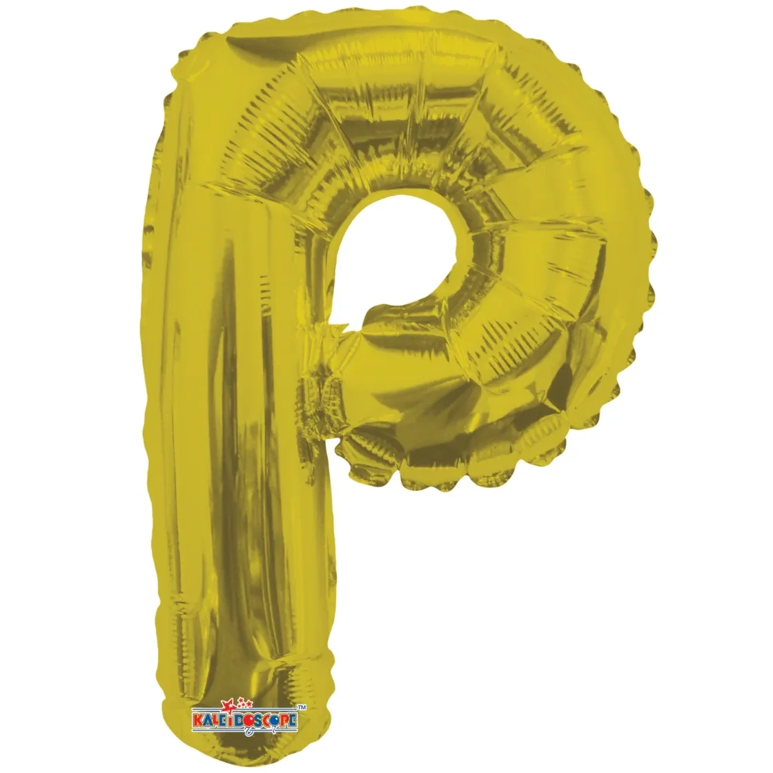 Foil Balloon Letter P Gold - 16in