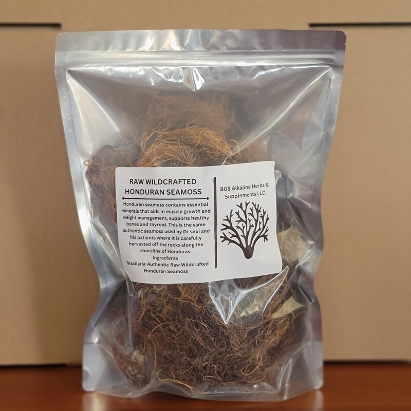 8oz Raw Wildcrafted Honduran Seamoss