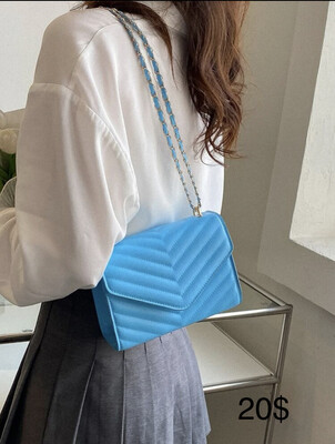 Bandolera azul celeste