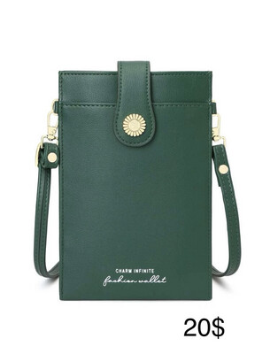Porta celular verde