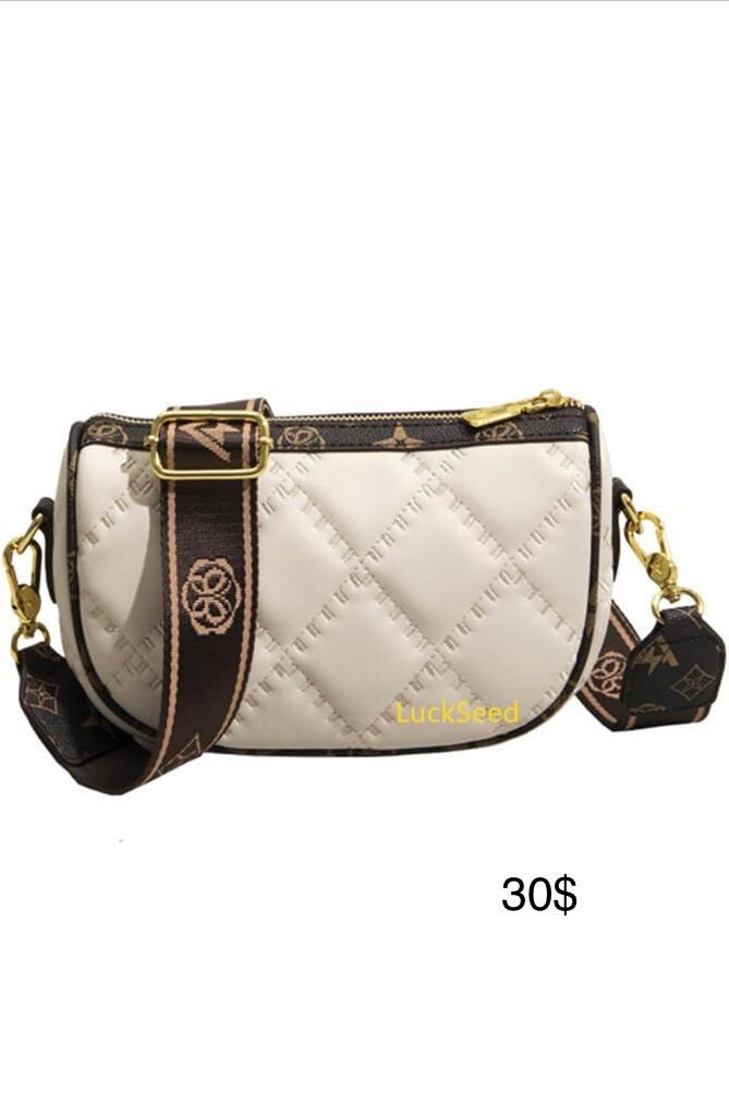 Bandolera blanca con strap