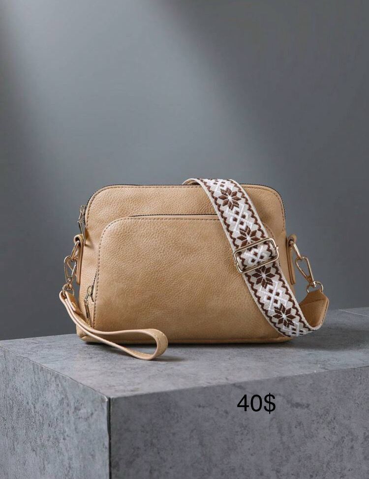 Bandolera beige