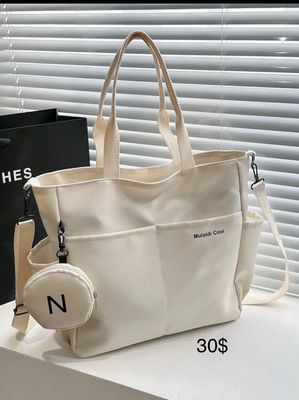 Bolso cruzado beige