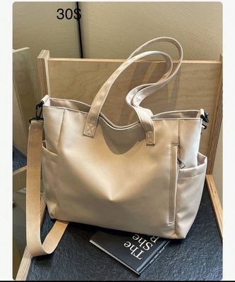 Bolso cruzado beige
