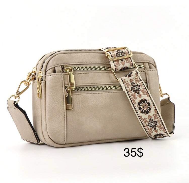 Bandolera beige
