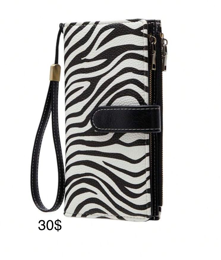 Porta monedas zebra