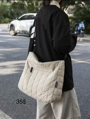 Bolso cruzado beige