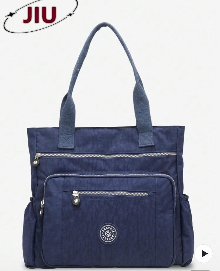 Bolso de hombro azul
