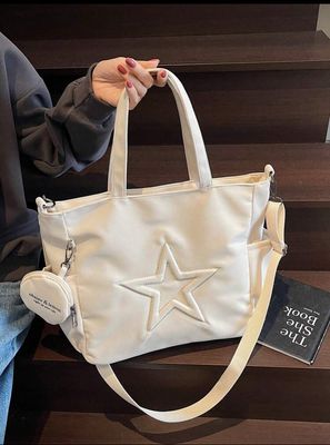 Bolso cruzado beige