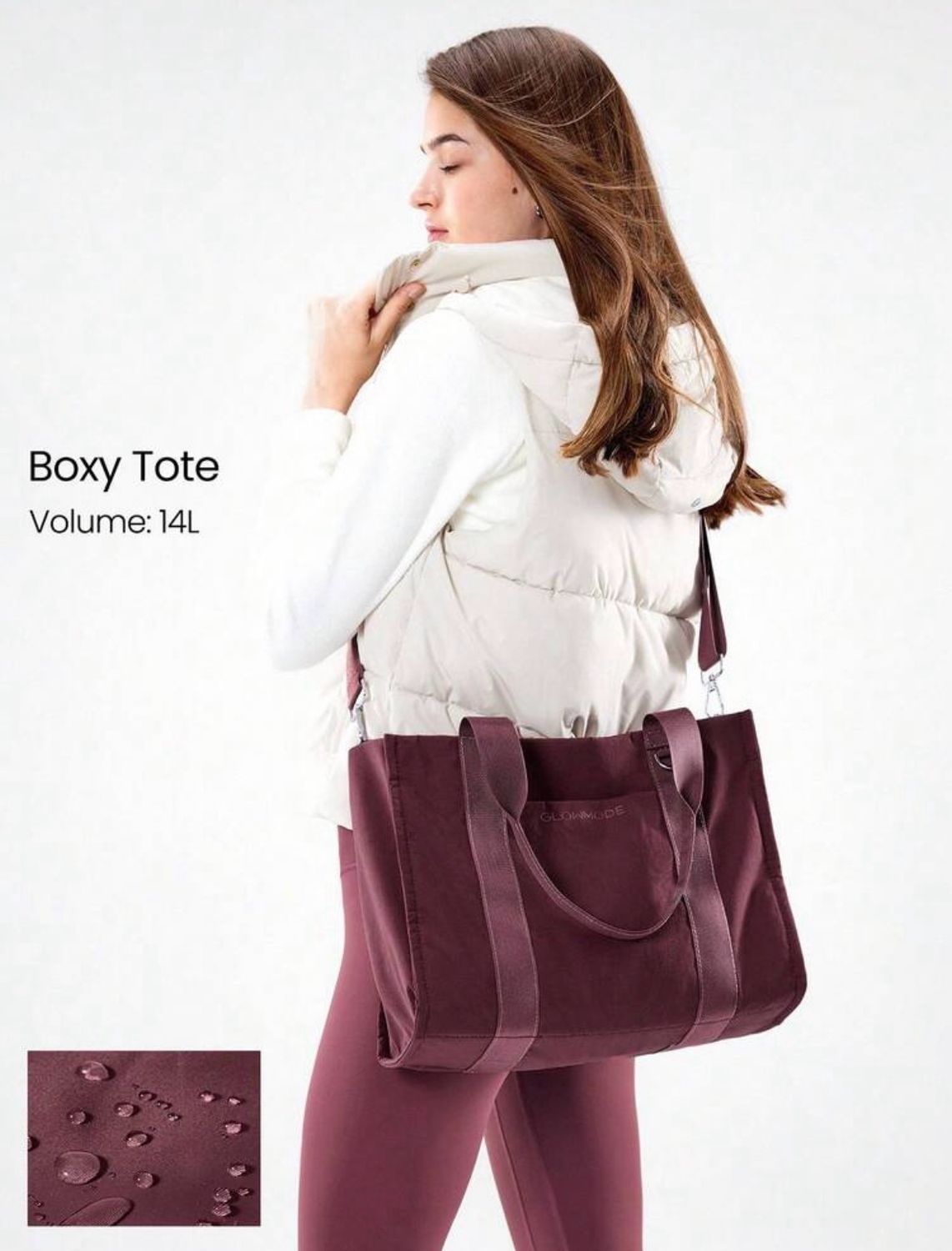 Bolso cruzado vinotinto