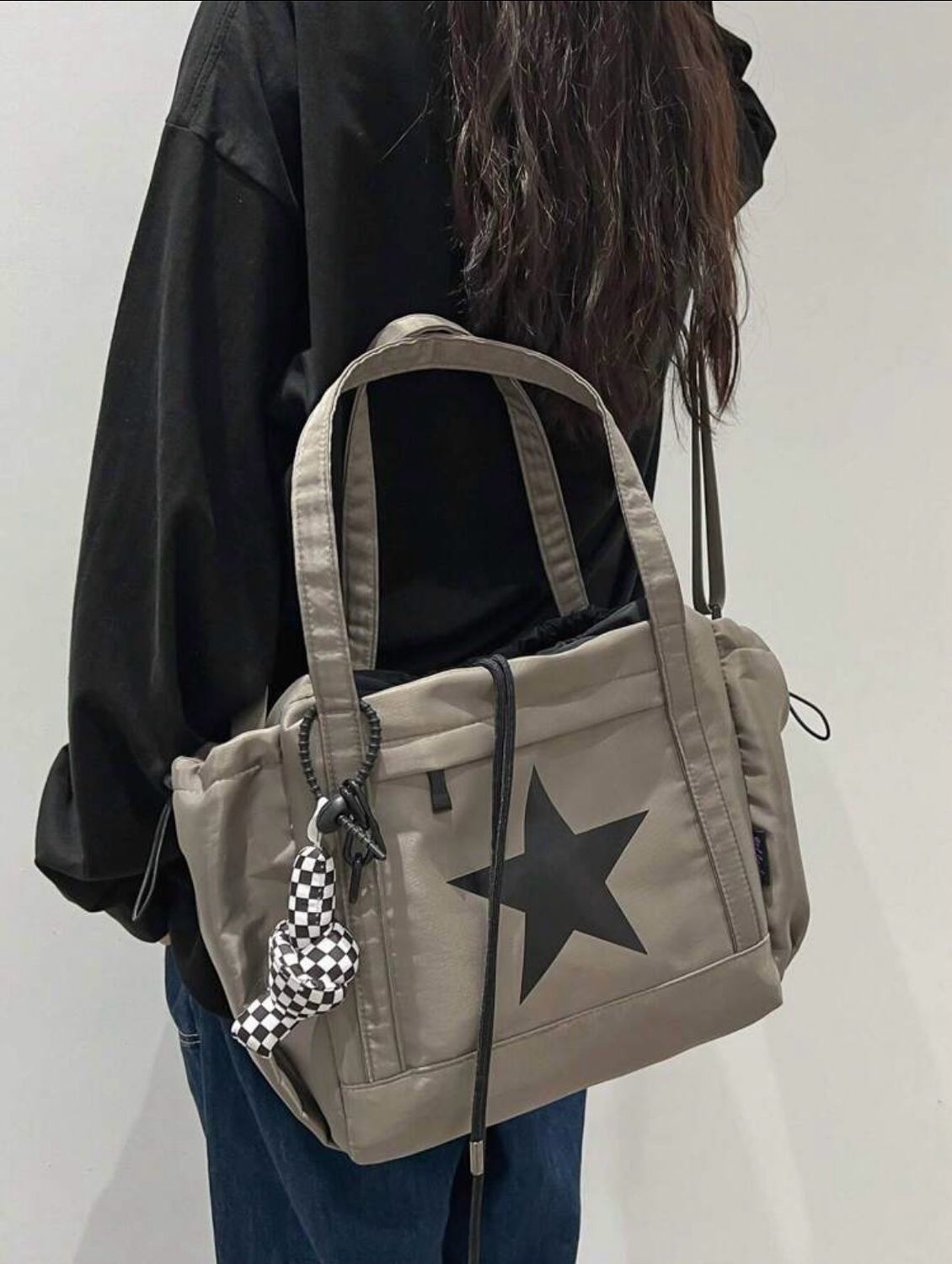 Bolso cruzado gris