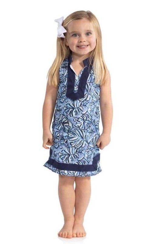 Sail To Sable Monkey Print Kids Tunic