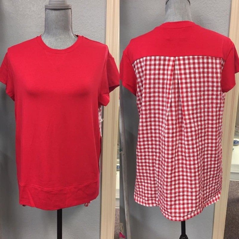 Southcott Magnolia Red Checker Top
