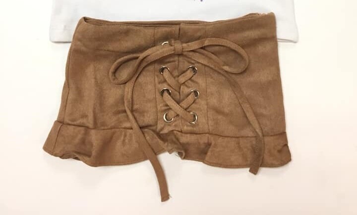 Lace Up Baby Skirt
