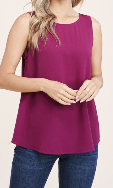 Dark Berry Woven Top