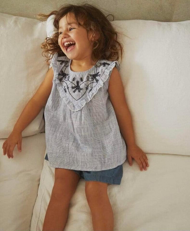 Girls Embroidered Top