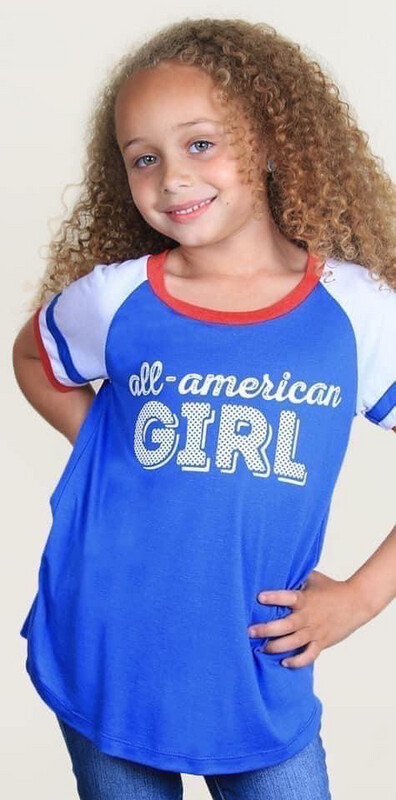Girls All American Tee