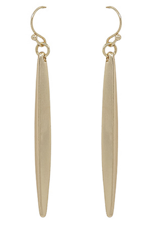 Gold Stick Earrings